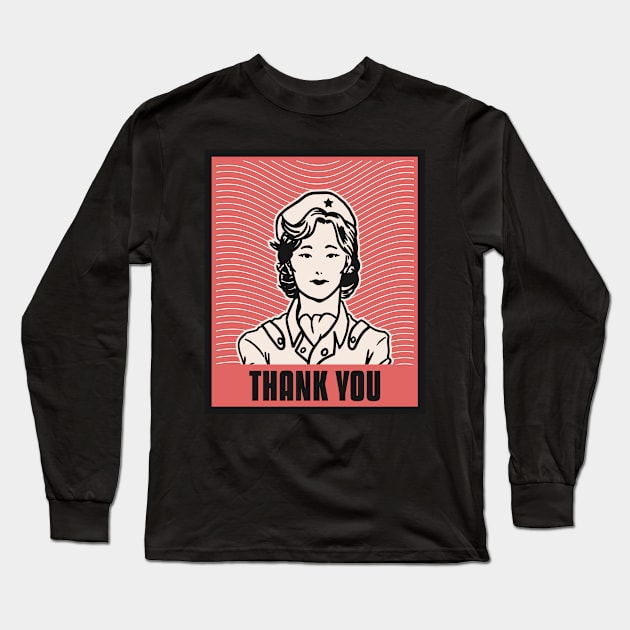 Thank You Long Sleeve T-Shirt by AladdinHub